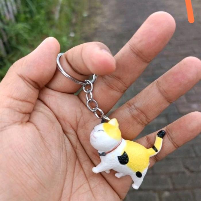 Gambar Gantungan kunci kucing lucu key chain kucing lucu - c dari Trias Petshop undefined Tokopedia