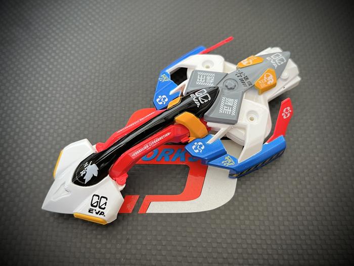 Gambar Rep Tamiya Mach Frame Custom Painted Mini4wd - Putih Biru dari SJTOYS undefined Tokopedia