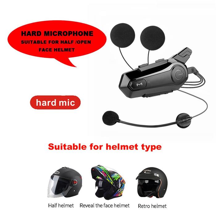 Gambar Intercom Hands Free Helm Wireless Bluetooth 2 Riders Call Music IP67 1000mAh Headset Helem Sepeda Motor Bluetooth 5.3 Sistem Komunikasi CVC Waterproof - X1 Plus dari Mutiara 01 undefined Tokopedia