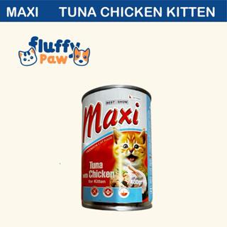 Gambar MAXI Kaleng  wet food 400 gr | Makanan kucing kaleng basah MAXI 400 gr - TunaChicken Kid dari Fluffy Paw Pet Store undefined Tokopedia
