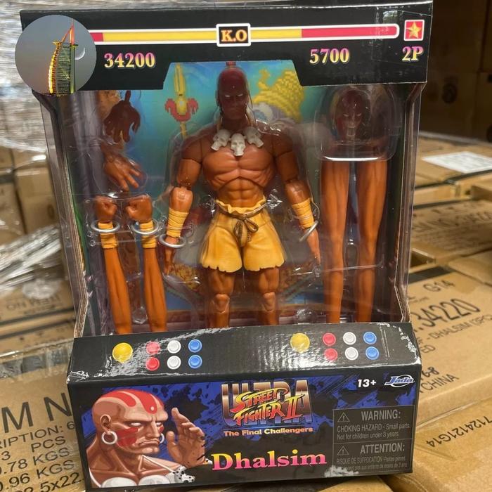 Gambar Jada Toys Dhalsim Street Fighter II action Figure dari Godin Toys undefined Tokopedia