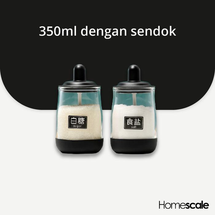 Gambar Tempat Bumbu Dapur Kecil Besar - 30ml + Sendok dari Homescaleid undefined Tokopedia