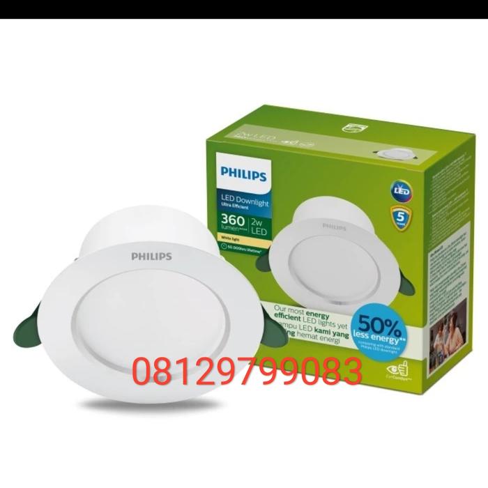Gambar PHILIPS LED DOWNLIGHT ULTRA EFFICIENT 2W 2,2W 4,8W 6,5W LED PANEL PLAFON RUMAH 2 2,5 4,8 6,5 WATT INBOW BULAT PUTIH KUNING NATURAL - ULTRA 2 WAT, DONLIGHT KUNING dari eco led lighting undefined Tokopedia