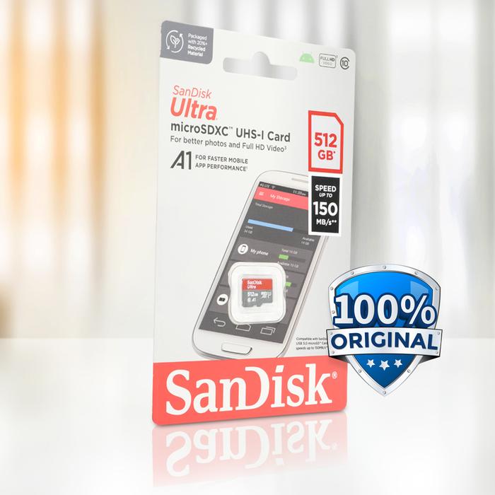 Gambar SANDISK MICROSD ULTRA 512GB 150MB/S CLASS 10 - ORIGINAL - 512GB dari usblinkcorner undefined Tokopedia