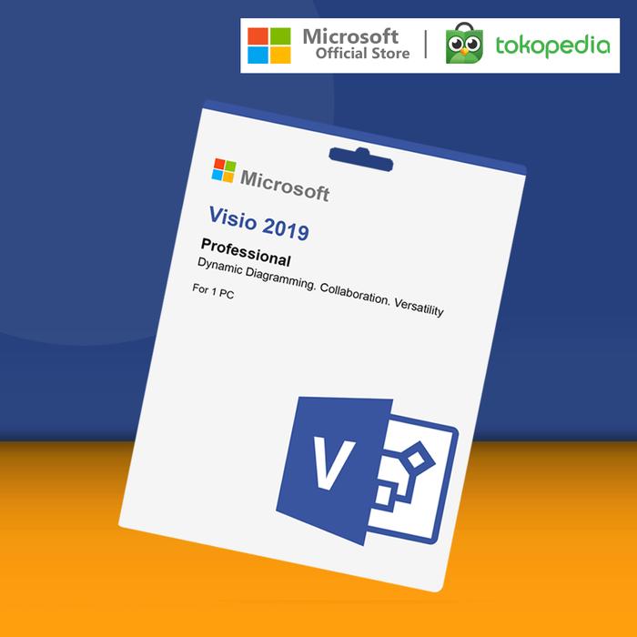 Jual Microsoft Visio Pro 2019 32/64 Bit Full Retail Version - POSA CARD