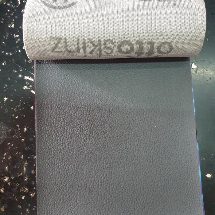 Gambar Oscar Oskar Kain Jok Kursi Sofa Imitasi Sintetis Moray motif kulit jeruk - dark grey dari MATAHARI FOAM undefined Tokopedia