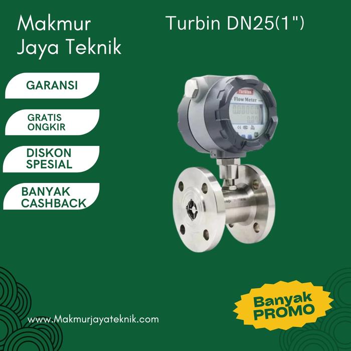 Jual Digital Turbine Flowmeter DN 1 inch 25mm G1 flange for fuel oil ...