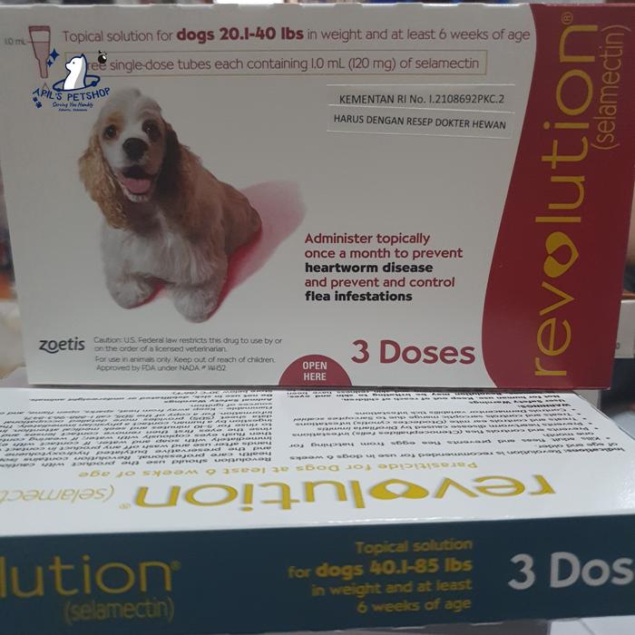 Gambar REVOLUTION DOG (HARGA 1 SINGLE TUBE) OBAT KUTU ANJING REVOLUTION - Red 10.1-20Kg dari APIL'S PETSHOP undefined Tokopedia