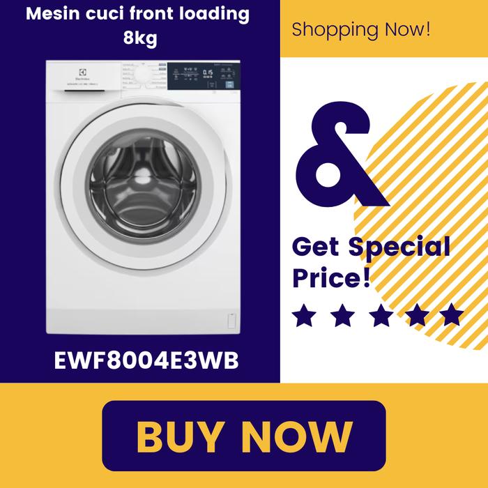 Gambar Mesin Cuci ELECTROLUX EWF8004E3WB / EWF 8004 E3WB / EWF 8004E3WB 8kg - EWF8004E3WB dari ELECTROLUX SHOWROOM JAKARTA undefined Tokopedia
