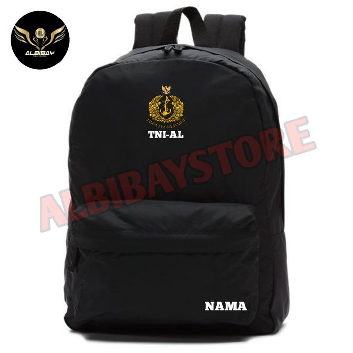 Gambar Tas Ransel POLISI,BRIMOB,KOPASSUS,KOPASKA dll Bisa request logo+nama - tni-al, All Size dari ALBIBAYSTORE undefined Tokopedia