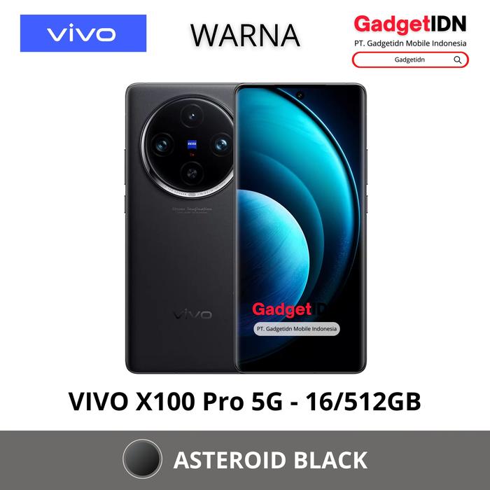 Gambar VIVO X100 PRO 16/512GB ( + 16GB EXTENDED RAM ) GARANSI RESMI VIVO - X100 PRO -BLACK, FREE 30 BONUS dari GadgetIDN undefined Tokopedia