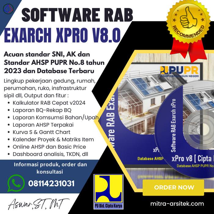Gambar Software RAB xPro v8.0, dengan Fitur & Data Acuan Permen PU No.8 Thn 2023 dan SNI Terbaru dari Mitra Arsitek Official undefined Tokopedia