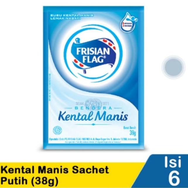 Gambar Frisian Flag sachet kental manis/coklat 38g ( 1Rcg isi 6pcs) - Putih dari Li Ying Shop undefined Tokopedia