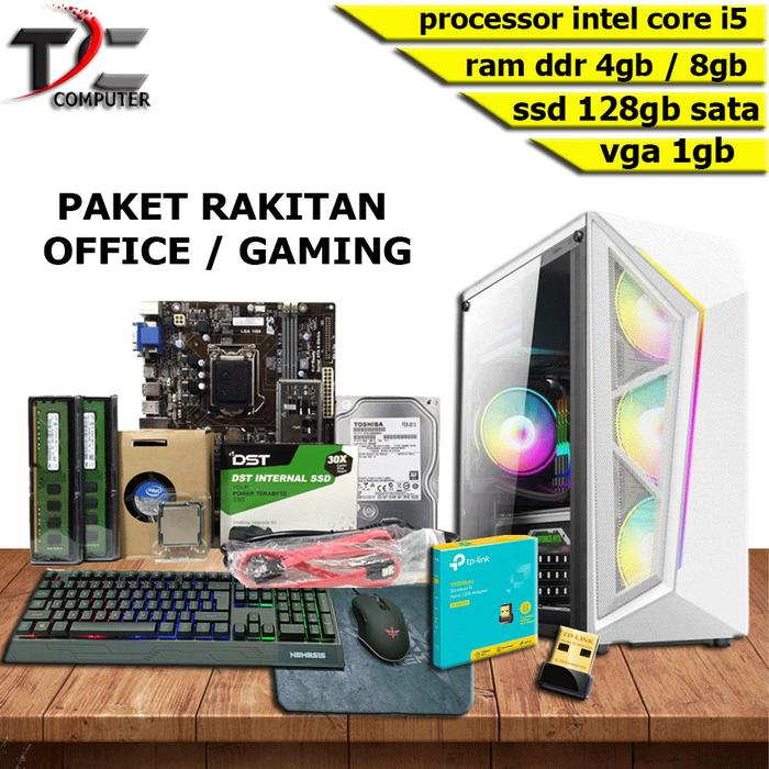 Gambar PC / cpu Rakitan intel Core i5 + Monitor 19" - siap pakai - Rakit Only dari TECH COMP JAYA undefined Tokopedia