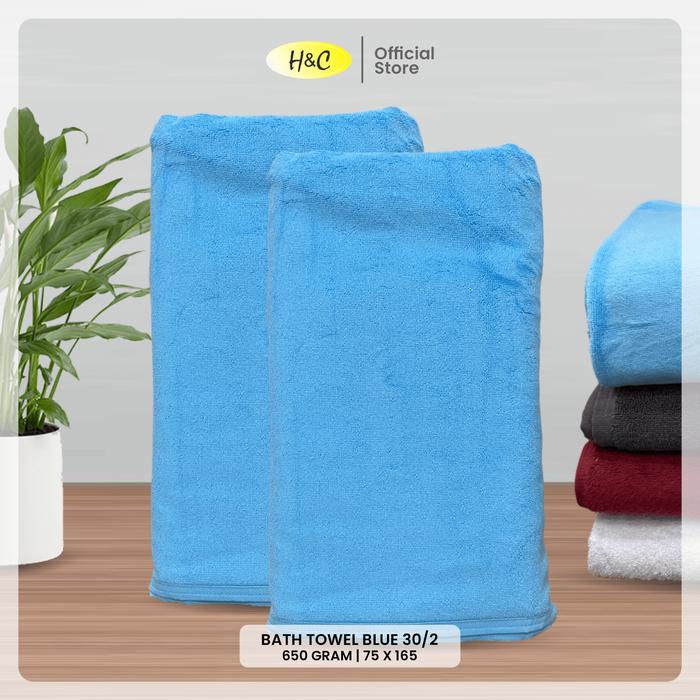 Gambar Handuk Hotel / Bath Towel H&C Polos Premium 70X140 - 600Gsm - Biru dari H&C Official Store undefined Tokopedia