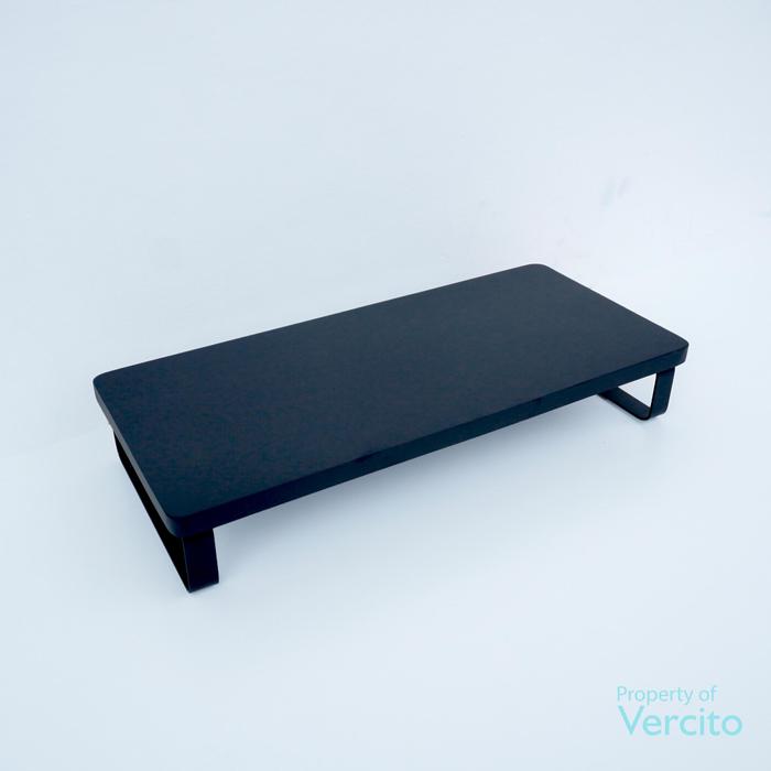 Gambar Meja monitor / Stand Monitor / Meja Imac / Stand Imac / Kaki Besi Kayu solid - Hitam, 50x20x9 dari Vercito undefined Tokopedia