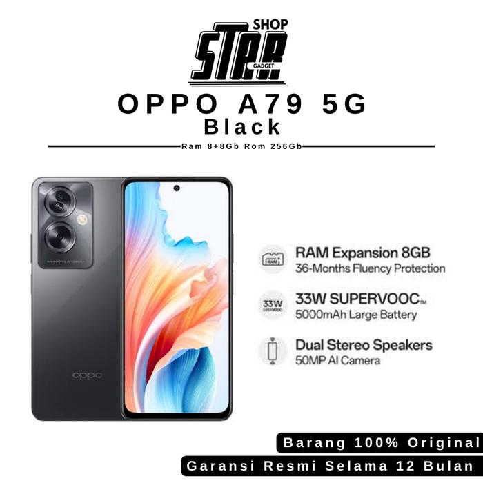 Gambar Oppo a79 5G garansi resmi - Hitam dari STARSHOOPSBY undefined Tokopedia