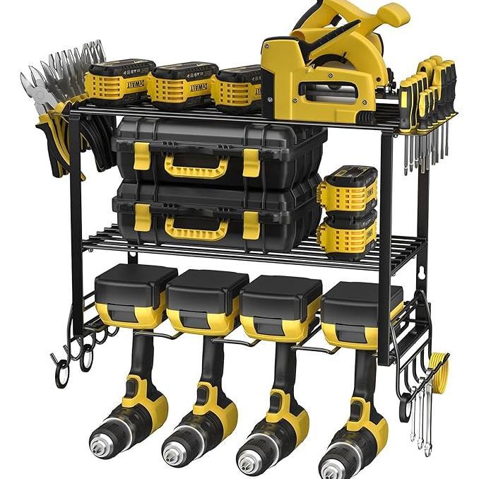 Gambar Power Tool Organizer 3Layer Heavy Alloy Steel Storage Rack 100Lb dari Skip Market undefined Tokopedia