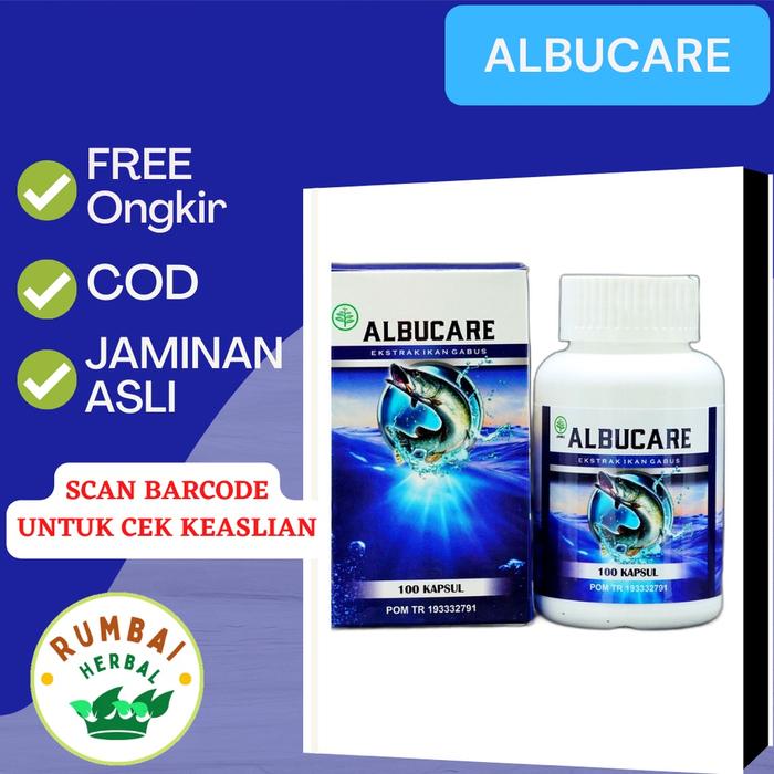 Gambar AlbuCare ORIGINAL - Albumin ekstrak ikan gabus kapsul asli albucare dari qnc pekanbaru undefined Tokopedia
