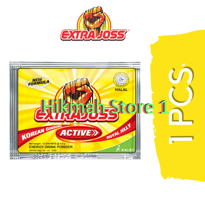 Gambar EXTRA JOSS ACTIVE 1 BOX ISI SACHET @ 4 g / extra joss isi 12 saset - 1 PCS EXTRAJOSS dari Hikmah Store 1 undefined Tokopedia