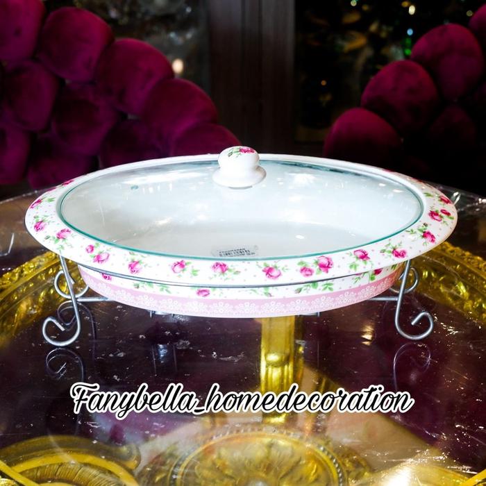 Gambar Prasmanan pink shabby piring tempat kue bolu keramik lebaran motif bunga pink dekorasi rumah import - V4 dari Keramikcantikimportfanybella undefined Tokopedia