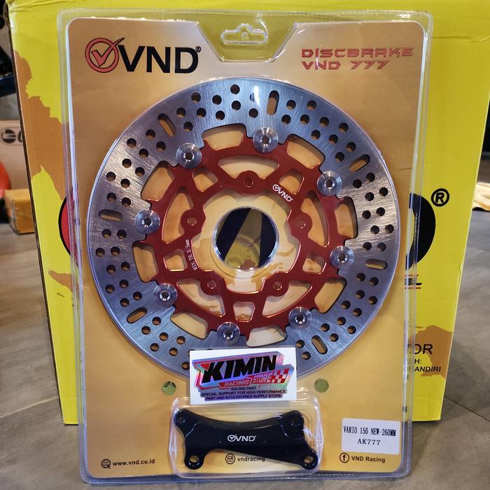 Gambar DiskBrake VND VARIO 150 NEW 260mm AK 777 Piringan CAKRAM DEPAN Vario 125 /150 NEW - Orange dari Kimin Racing Store undefined Tokopedia