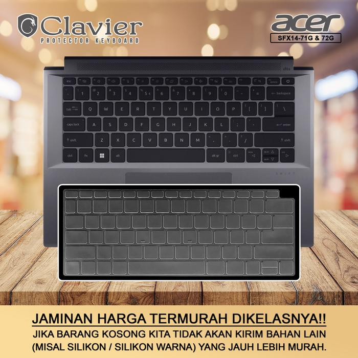 Gambar Cover Keyboard Screen Protector Garskin Laptop Anti Gores Acer Swift X SFX14-72G-70K8 79PY Tpu Cooskin Clear Anti Glare Blueray Silikon Bening Karbon - TPU BENING dari Clavier Care undefined Tokopedia