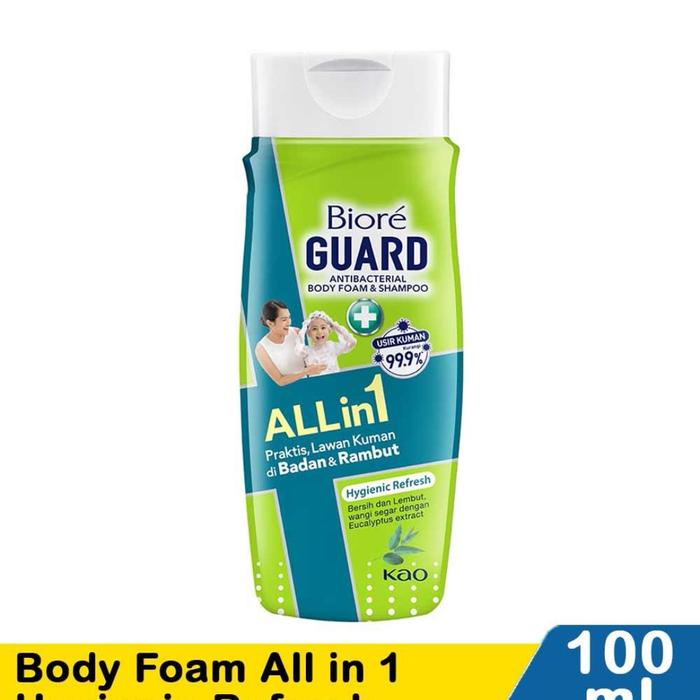 Gambar Biore Guard All in 1 antibacterial body foam &  shampoo 100ml - guard all in 1 dari Mama Novi OLShop undefined Tokopedia