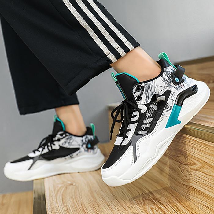 Gambar Sepatu Sneakers Pria Running Jogging Olahraga Import Original Premium Keren A - Putih Hitam, 39 dari SEPATUY_NEW undefined Tokopedia