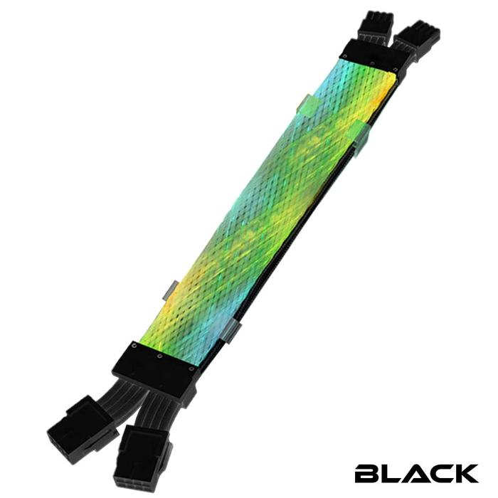 Gambar KYO NET ARGB CABLE 8 PIN x 2 CPU Cable Extension 4+4pin*2 - BLACK dari KYO Indonesia_NEW undefined Tokopedia