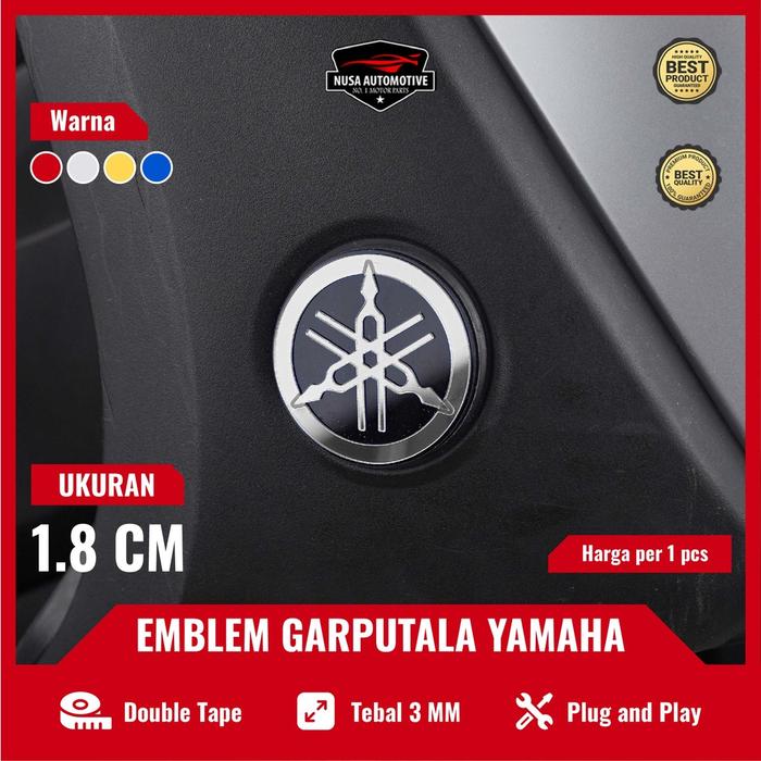 Gambar NSA EMBLEM GARPUTALA 3CM EMBLEM YAMAHA LOGO YAMAHA EMBLEM GARPUTALA WARNA UKURAN TIMBUL LOGO GARPUTALA YAMAHA AKRILIK BERKUALITAS EMBLEM SIMBOL LOGO GARPUTALA YAMAHA BUKAN STIKER ATAU STICKER TIMBUL BERBAHAN AKRILIK MIRROR BLINKEN Laser Motorcycle - 1,8cm, Gold dari NSA PERFORMANCE undefined Tokopedia