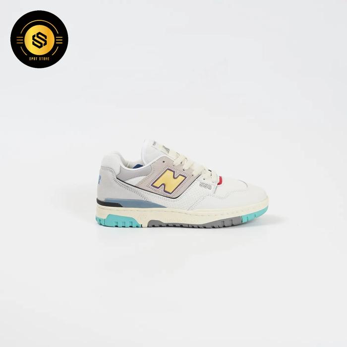 Jual new balance 550 sea salt yellow white yellow, 40 Kota