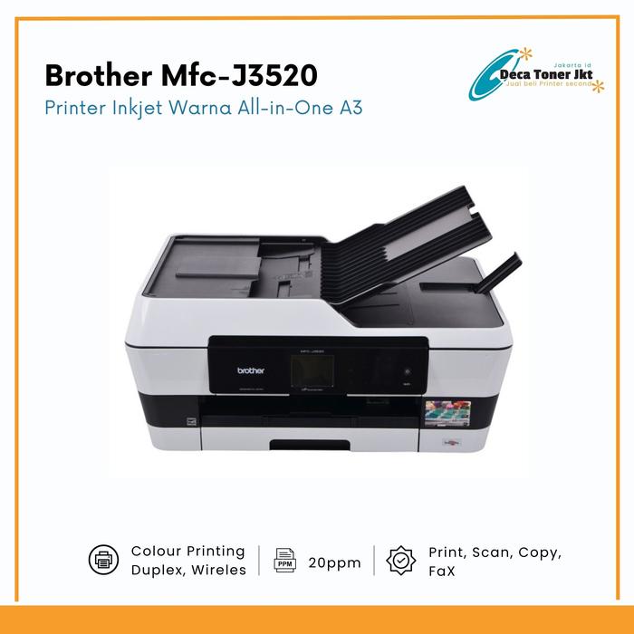 Gambar Printer Brother mfc j3520 All-in-One A3 Warna MFC-J3520 dari Deca Toner Printer JKT undefined Tokopedia