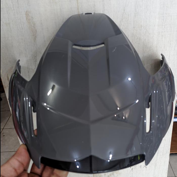 Gambar Peak/Pet/Topi Helm Zeus ZS-613C - Grey11c dari Bike Master undefined Tokopedia