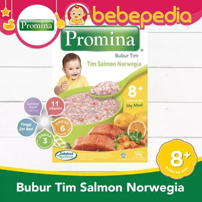 Gambar READY STOCK PROMINA BUBUR TIM 8+ 100GRAM - Salmon Norwegia dari Lapak Matthew Turner undefined Tokopedia