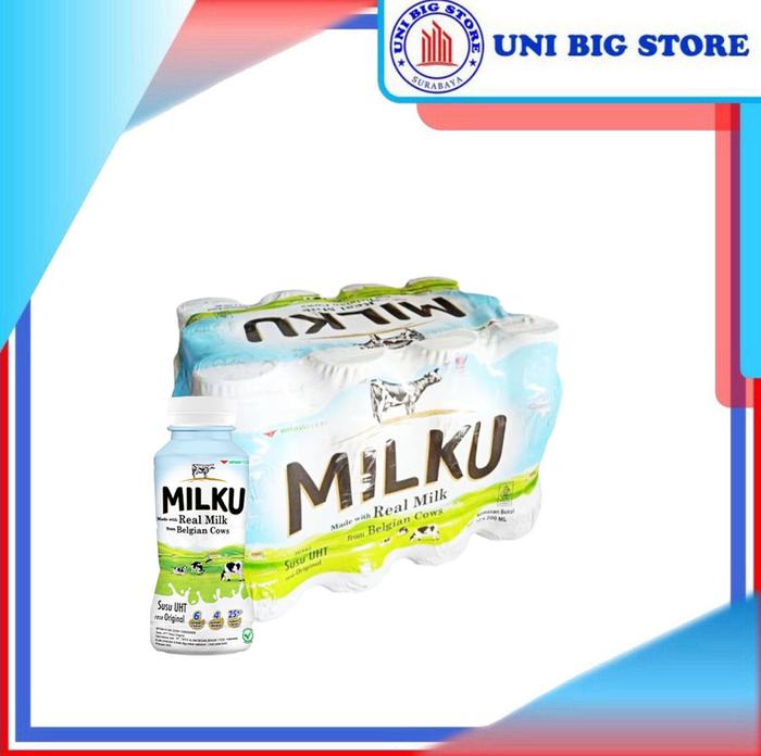 Gambar MILKU UHT Original Milk 200 ml x 12 pcs DUS Susu - 12 pcs dari Uni Big Store undefined Tokopedia