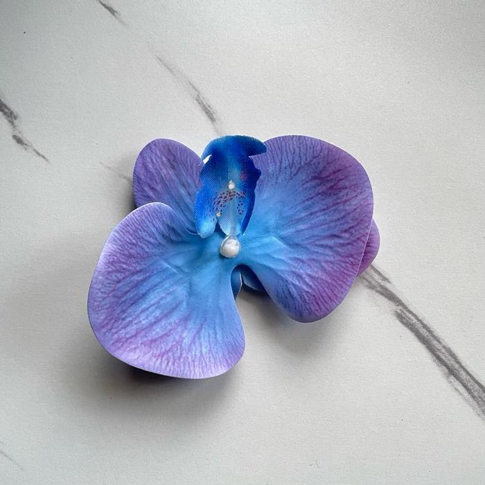 Gambar Kepala Bunga Artificial Anggrek Orchid Latex untuk Dekorasi Mahar - Biru ungu dari hannashop33 undefined 4 Tokopedia