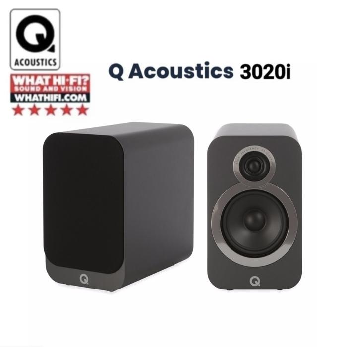 Gambar Q Acoustic QAcoustic 3020i 3020 i pasif bookshelf speaker music - Graphite Grey dari BL Audio. undefined Tokopedia