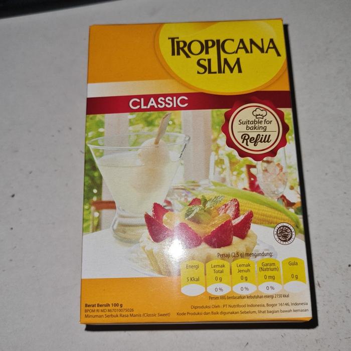 Gambar Tropicana Slim CLASSIC Sweetener / Gula - For Baking 100g dari MAVR PUSAT undefined Tokopedia