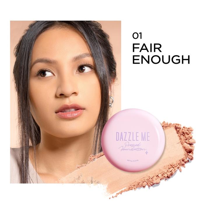 Gambar Dazzle Me Muse Pressed Foundation Bedak Padat 4 Shades - 01 Fair Enough dari Shockwaffle undefined Tokopedia