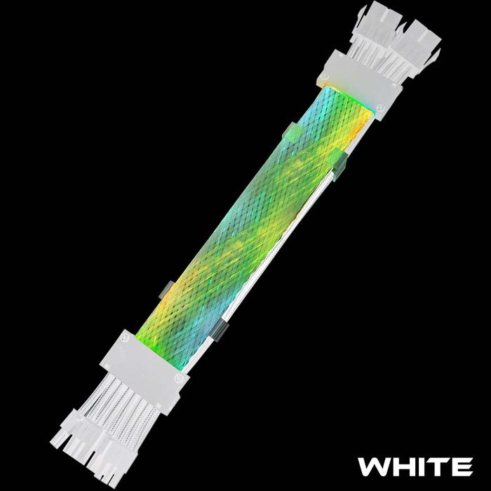 Gambar KYO NET ARGB CABLE 8 PIN x 2 VGA Cable Extension 6+2pin*2 - WHITE dari KYO Indonesia_NEW Kota Administrasi Jakarta Utara Tokopedia
