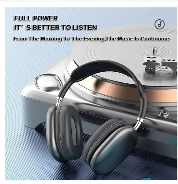 Gambar Headphone Wireless P9 Bluetooth V5.1 Full Bass Stereo - Hitam dari Supermart 22 undefined Tokopedia