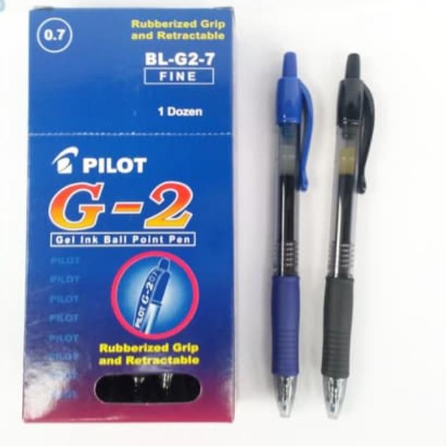 Pulpen Pilot Gel Ink Ball Point Pen G Fine Hitam Biru Biru di  Mary Aline Shop Tokopedia