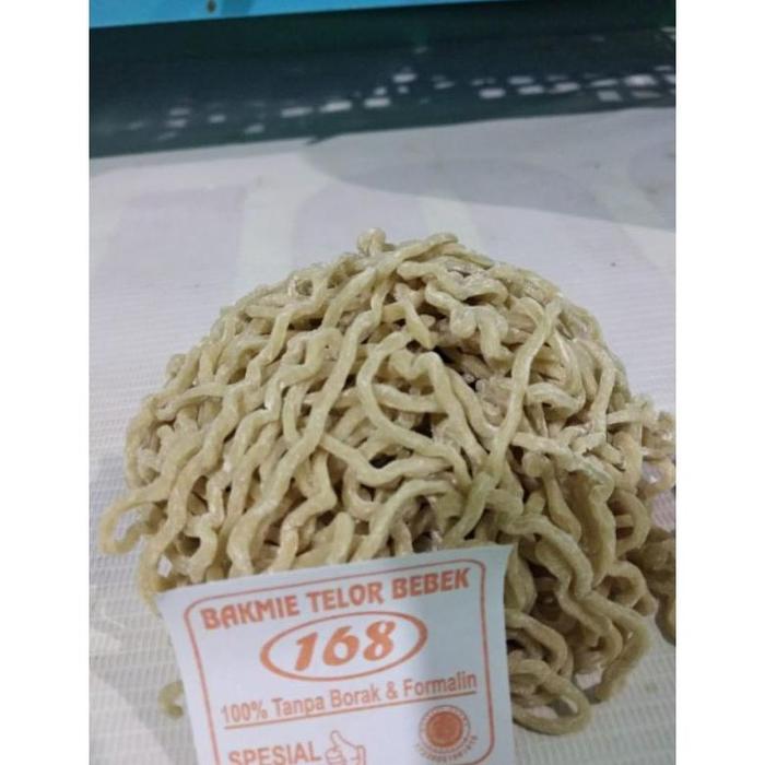 Gambar Bakmie168 || Mie mentah keriting telur bebek spesial untuk Mie ayam/ - Mie telur bebek, Halus/kecil dari SembakoKualitas undefined Tokopedia