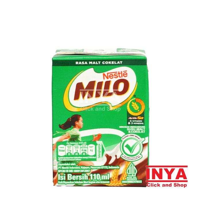 Gambar Nestle Milo Rasa Malt Cokelat - Susu Kemasan - Chocolate Milk Drink - 110ml dari INYA STORE undefined Tokopedia