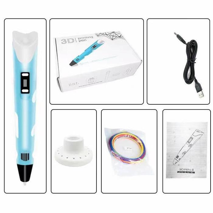 Gambar SALE 3D PRINTING PEN 3D PRINTER ARTS PEN MAKING DOODLE ARTS & CRAFTS - Biru dari Shara Seller undefined Tokopedia