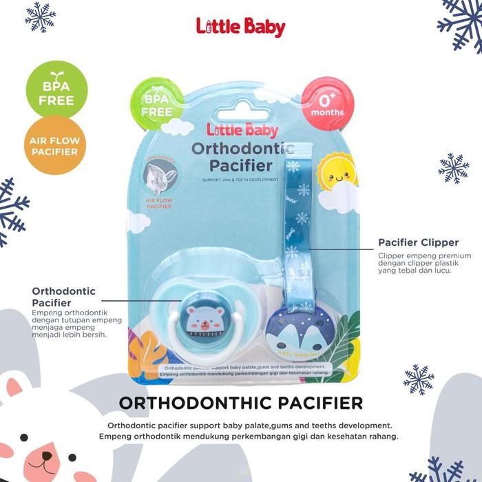 Jual Ekstra Little Baby Premium Orthodontic Pacifier With Strap