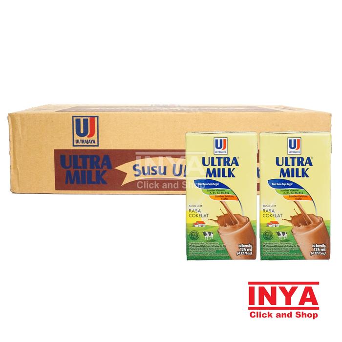 Gambar Ultra Milk Susu UHT Variant BOX - Susu Kemasan  -  Milk Drink - Coklat 125 BOX dari INYA STORE undefined Tokopedia