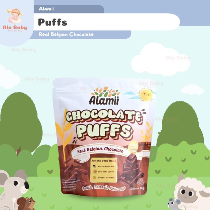 Gambar READY STOCK ALAMII PUFF HEALTHY SNACK 30GR - SNACK BAYI BISKUIT MPASI - Chocolate Puff dari Alghifarih Seller undefined Tokopedia
