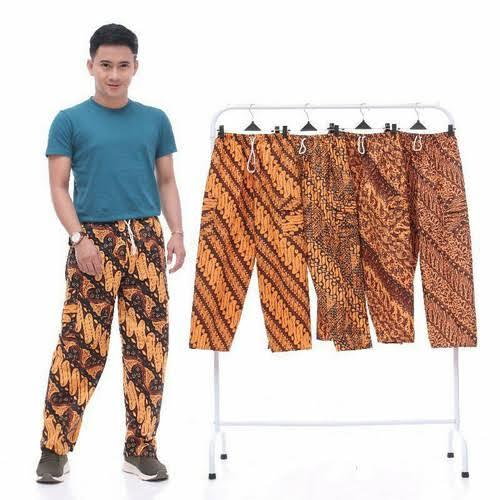 Gambar Celana boim panjang | Celana boim panjang jumbo | Celana batik pria - Cokalat, Standar dari Kartika Batik undefined Tokopedia